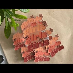 3/$20 Vinyl Glossy Sticker | “GIRLS” | Minimalist Sticker